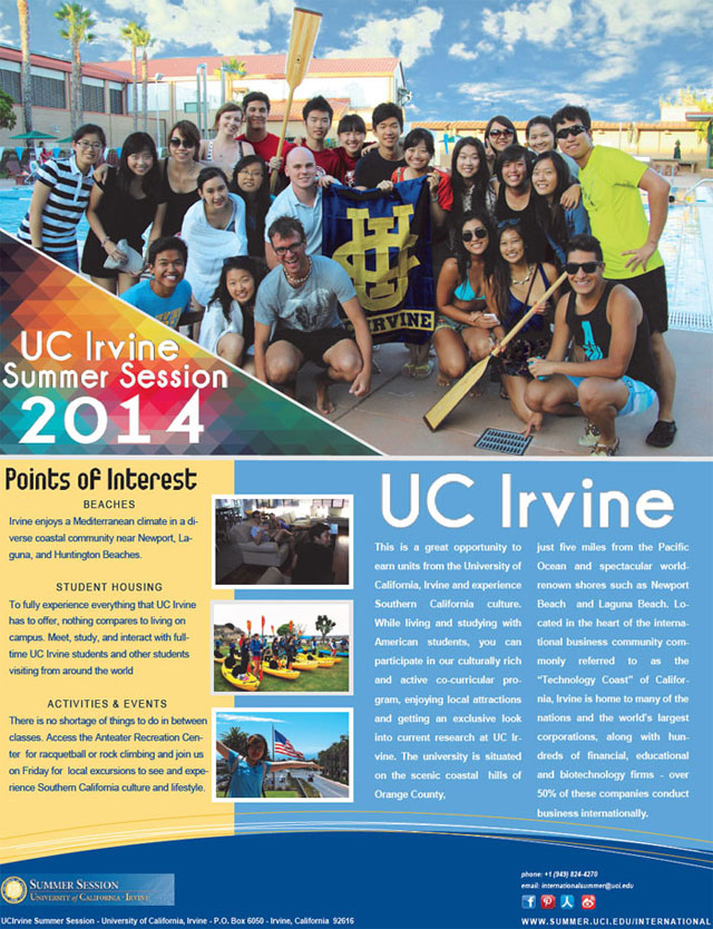 Info Session UCI Summer Course 2014 Event