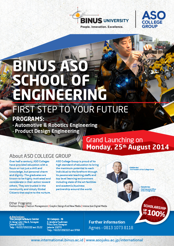 Grand Launching BINUS-ASO School Of Engineering – Event