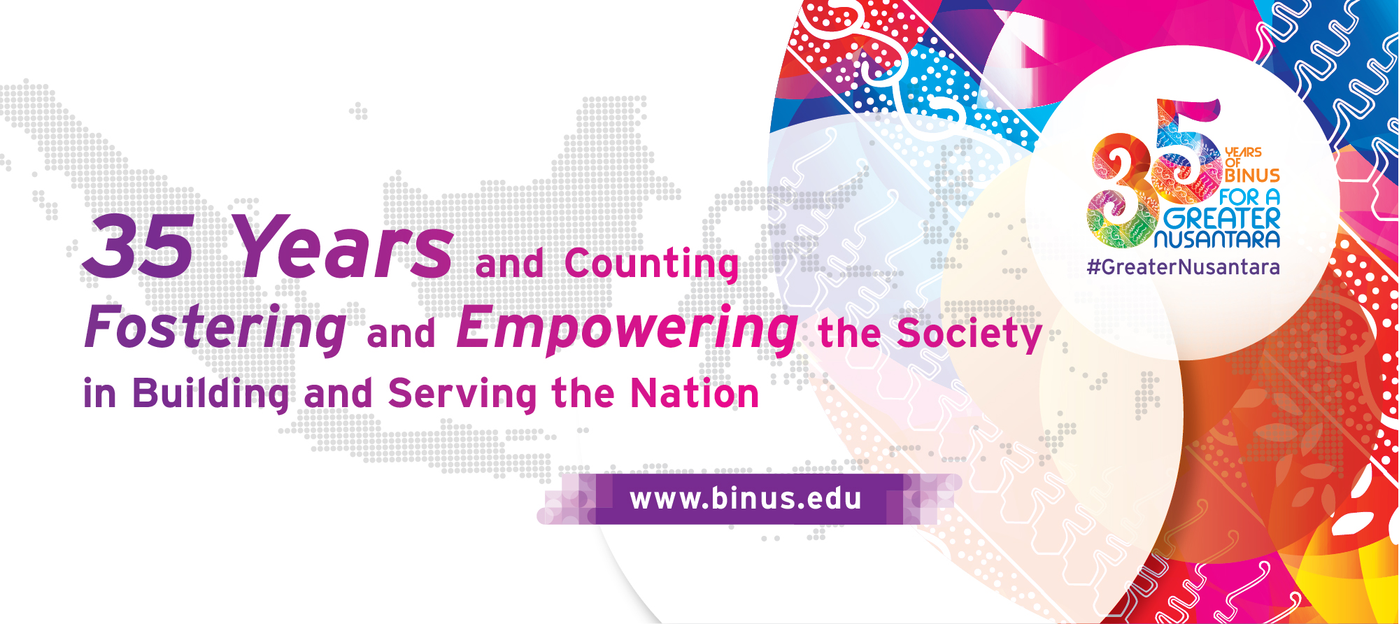 Celebration 35th Years of BINUS for a Greater Nusantara – Event